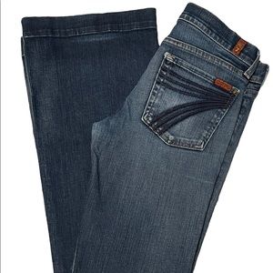 7 for all mankind dojo flare women’s jeans size 27